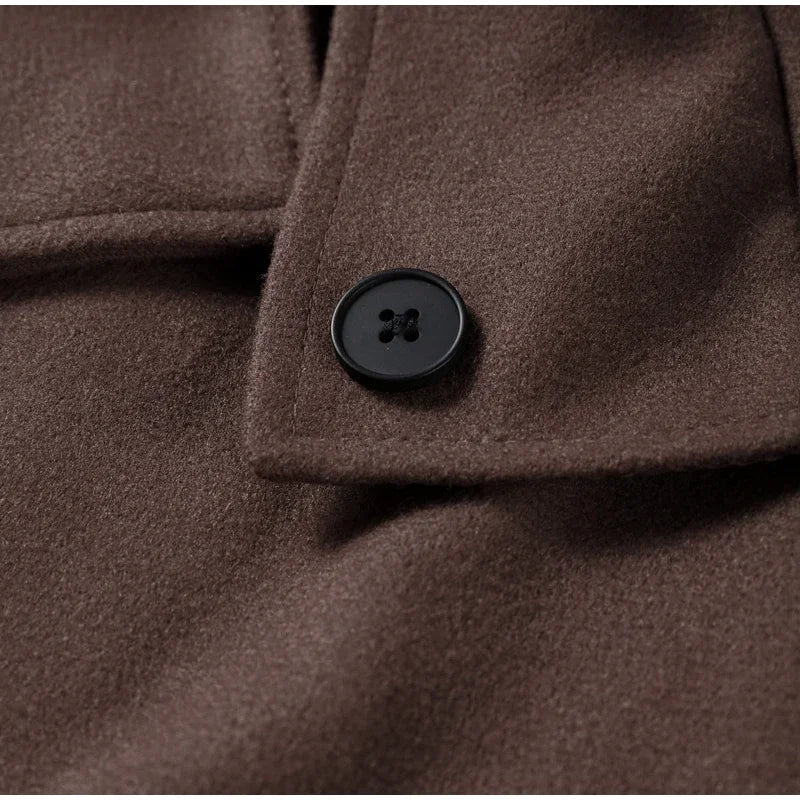 2026Double Breasted Wool Short Coat Women Lapel Short Blazer Jacket With Pockets Long Sleeve Chic Early Autumn Chic Streetwear
