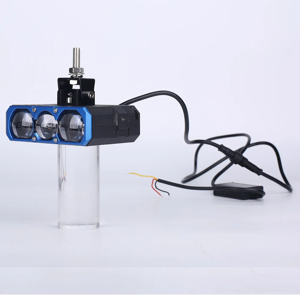 3Lens Spotlight Projector 6000K LED Grille work Light for Car Motorcycle Auxiliary Light Fog Lamp High Power Laser Direct Grid
