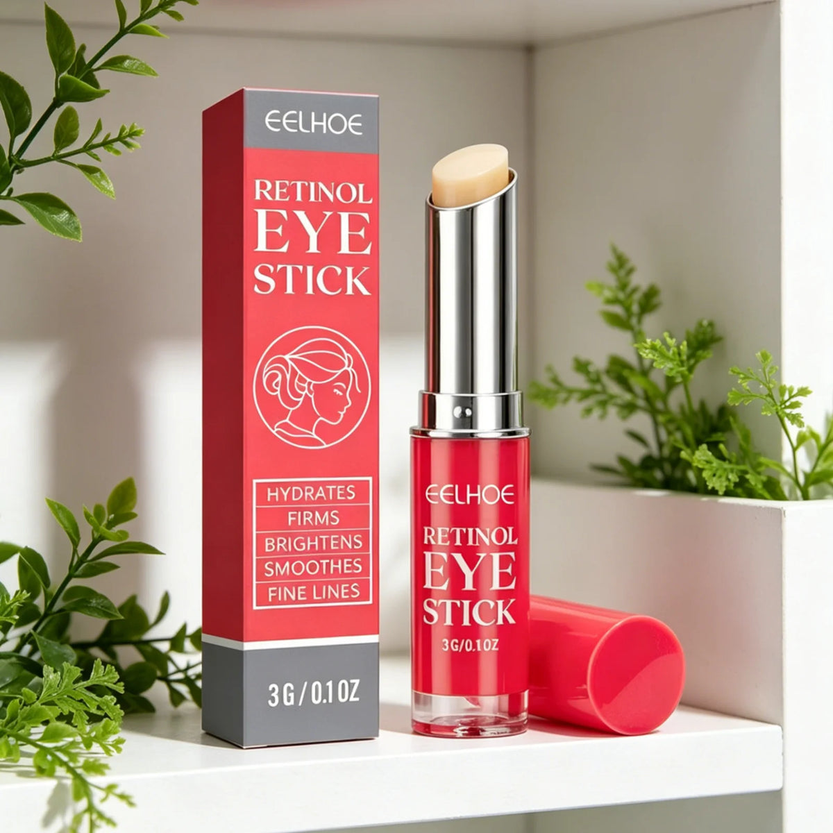 EELHOE Retinol Eye Stick Prevents Dry Skin Smooth Revitalizes Hydrates Eyes Deeply Nourishing Gentle Dark Circle Corrector Stick