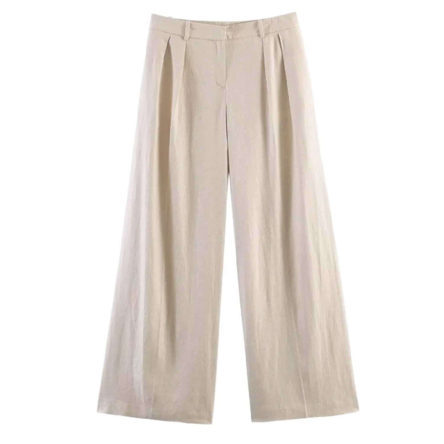 Women's Two Piece Suit Summer 2026 Double Breasted Short Sleeve Blazer High Waist Wide Leg Trousers Female Commute Office Set