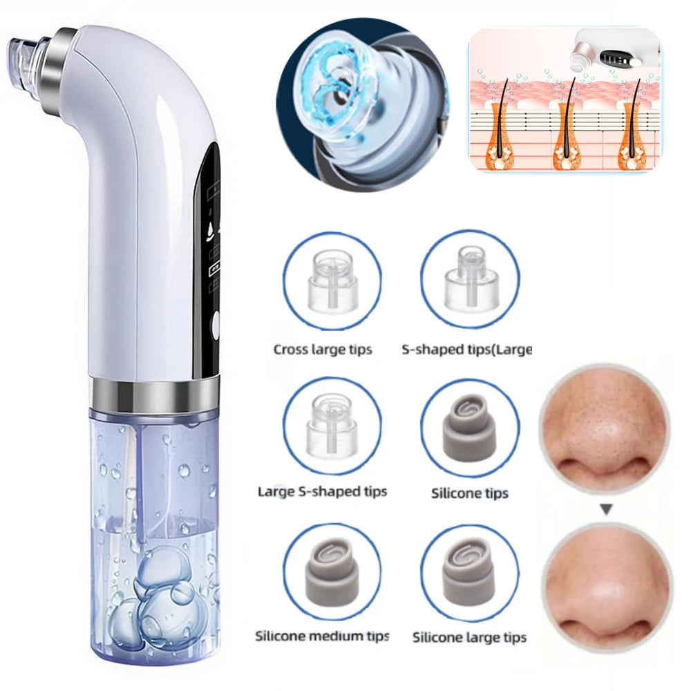 Blackhead Remover Machine, Electric Pore Vacuum, Acne Remover, Facial Exfoliation Deep Cleaning water circulation Beauty Device