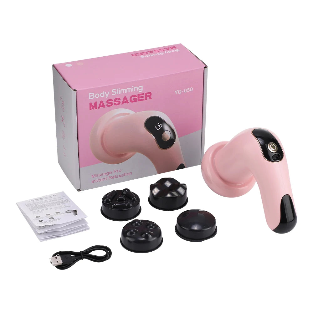 5 IN 1 Electric Fat Burner Body Slimming 6 Level Vibration Massage Anti Cellulite Portable Abdomen Massager Waist Leg Shaping