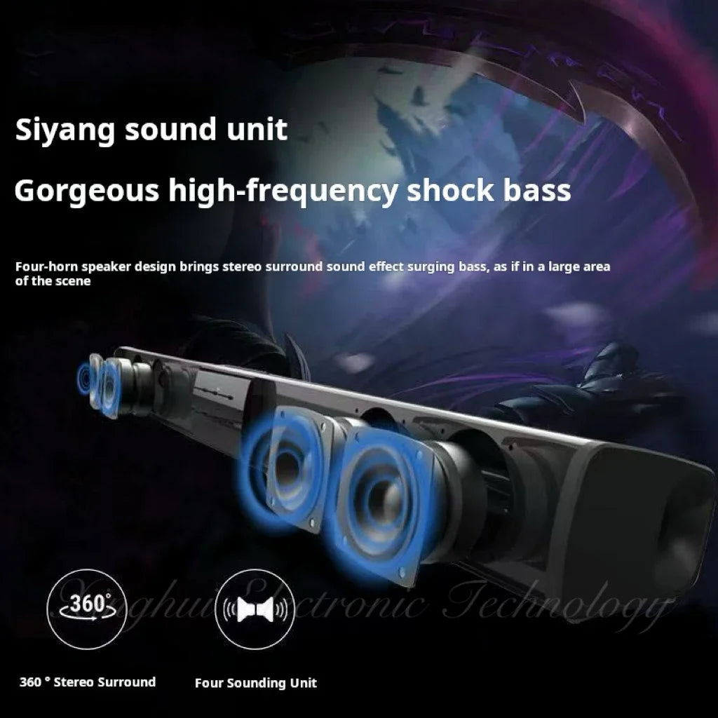 Soundbar Home Theater Sound System Bluetooth Speaker TV Computer Speaker Equipment Portable subwoofer Radio Music Center 40W