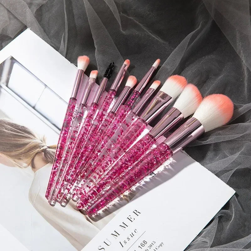 10PCS Makeup Brush Set Professional Super Soft Detail Brush Blush Brush Foundation Concealer Eyeshadow Brush