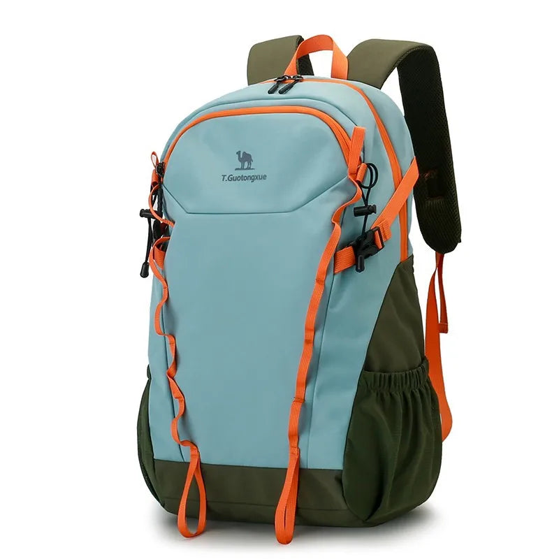 Men's Outdoor Large Capacity Backpack Travel Bag Women's Casual Hiking Bag Waterproof Lightweight Double Shoulder Bag