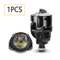 3Inch Bi LED Laser Projector Headlight Bulb H4 9005 9006 H7 Led Lens Light Car Lenticular Optics For Hella 3R Fan Canbus Lamp