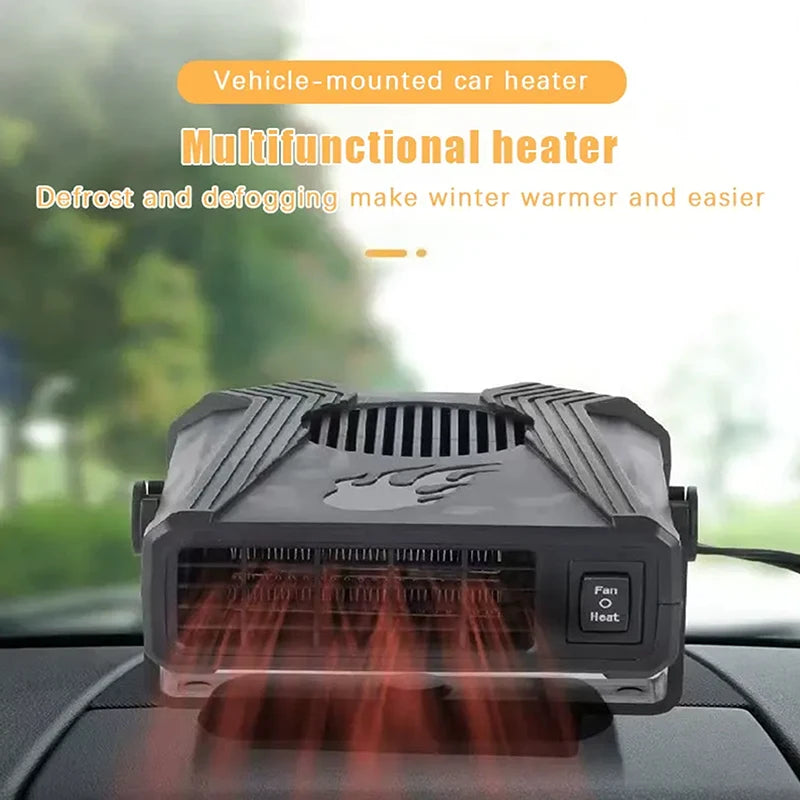 12V/24V Electric Car Heater Air Cooler Fan Portable Windshield Defogging Demister Defroster Heating Dryer Accessory