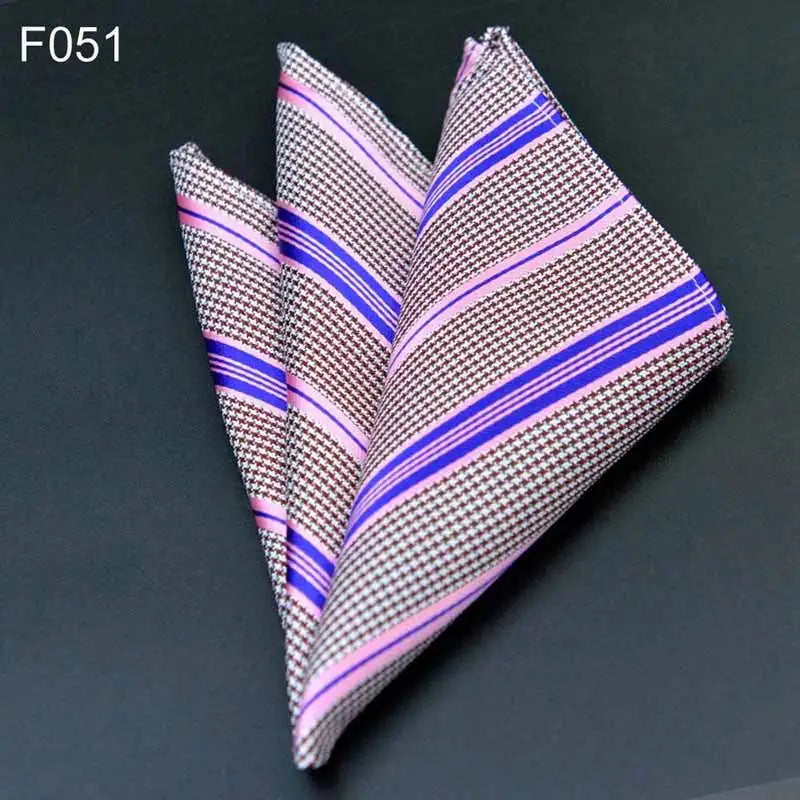 41 Colors Men's Handkerchief Plaid Dot Paisley Hankies Hanky Business Pocket Square Chest Towel 25*25CM