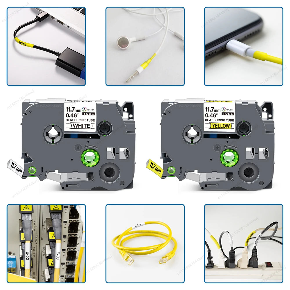 1PK Compatible for Brother Heat Shrink Tube Tape HSe231 HSe-231 HSe211 HSe221 HSe241 251 631 for Brother P-touch Label Printer