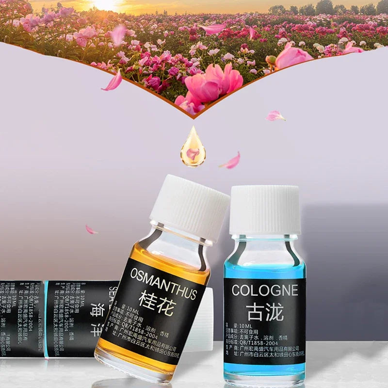 10ml Car Perfume Refill Air Freshener Natural Plant Essential Oil Aroma Diffuser Fragrance Humidifier Essential Oil Freshener