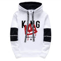 King Print Mens Tracksuit Casual Sweatshirts Outdoors Sports Jogging Mens Clothing Daily Street Sportswear Single Piece Hoodies