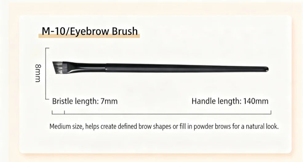 Matte Black Nylon-Bristled Makeup Brush Set Portable Full-Set Makeup Tools with Powder Brushes Foundation Brushes And More