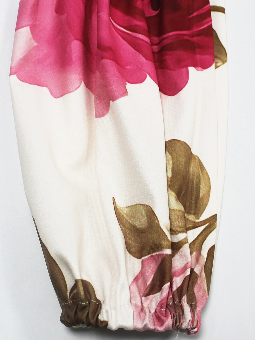 Stylish Women's Flower Printed Stand Collar Elegant Evening Maxi Dresses 2026 New Puff Sleeves Loose Pleated Party A-Line Dress