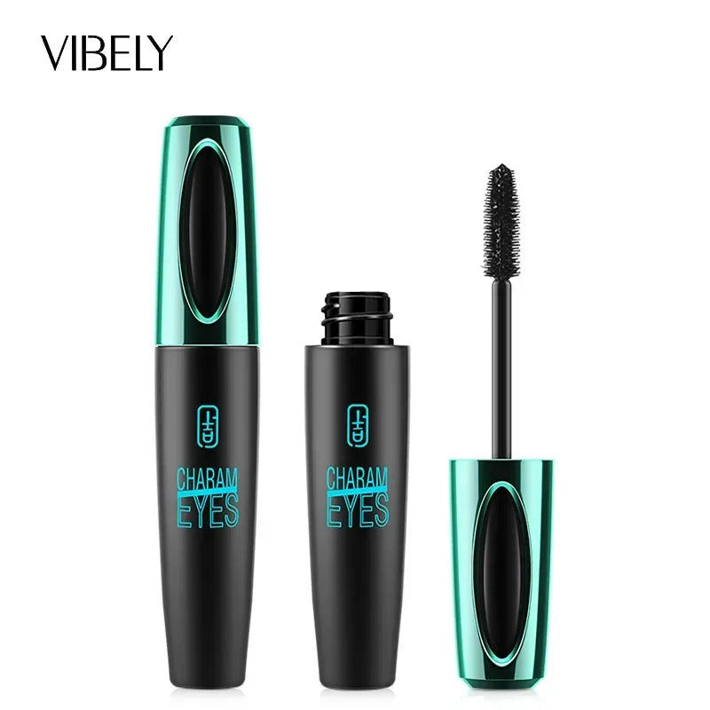 QIC 4D Silk Fiber Lash Mascara 2 in 1 Thrive Mascara Makeup Waterproof Lengthening Thickening Mascara VIBELY 4D