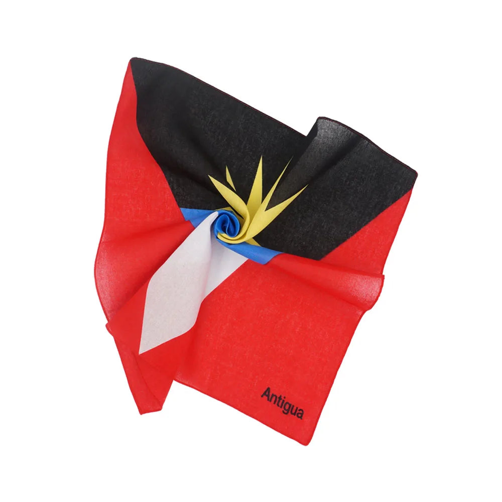 Caribbean National Flag Design Bandana 100% Cotton Running Headband Haiti/Jamaica/Guyana/Dominican Flag Scarf Hip Hop Head-wrap