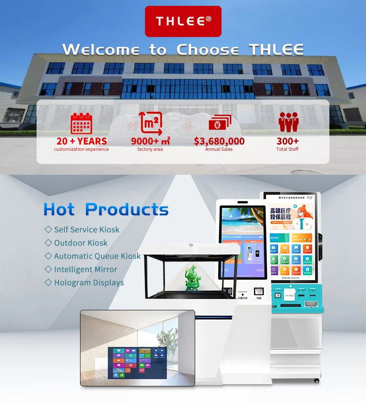 High Quality 21.5 Inch Touch Screen Floor-Standing Payment Kiosk Wall-Mounted/ Floor-Mounted Ordering Machine With SDK Function