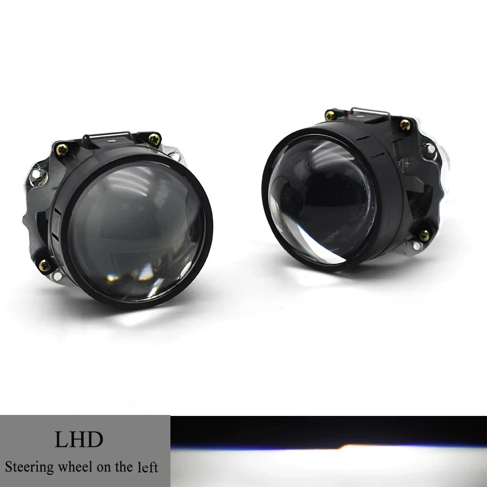 2.5 Inch Mini Bi Xenon Projector Lens RHD LHD Fit H1 H4 H7 Car Motorcycle Headlight Headlamp Car Assembly Kit Retrofit Replace