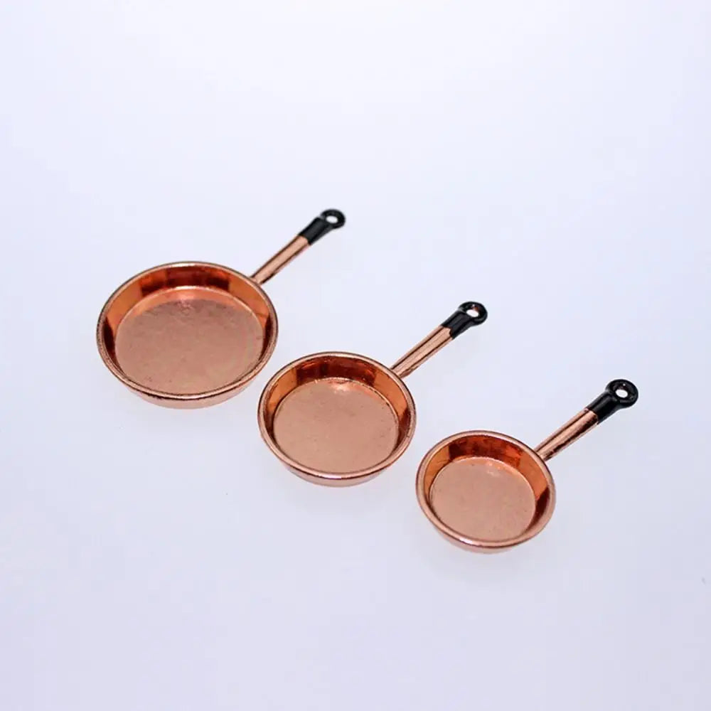 Kettle 1:12 Mini Kitchen Utensils Sets Cookware 1:12 Scale Kitchen Set Mini Alloy Mini Kitchen Cooking Kit House Props