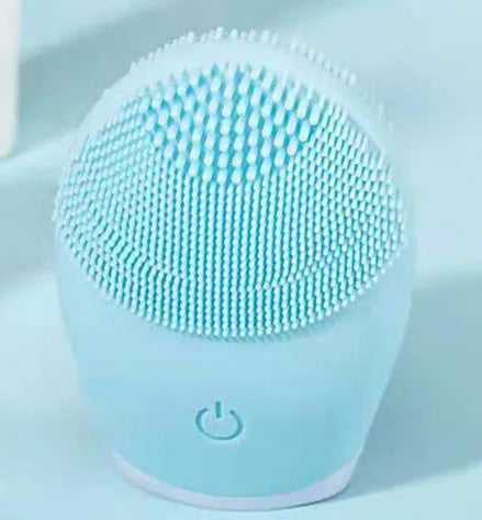 Electric Silicone Facial Cleanser Massager Skincare Massage Tool Beauty Machine Vibration Cleaning Of Pores Self Provided Batter