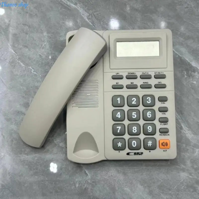 Landline Phones Home Telephone Desk Phone LCD Display with Redial Caller Function for Office, Hotel X37A