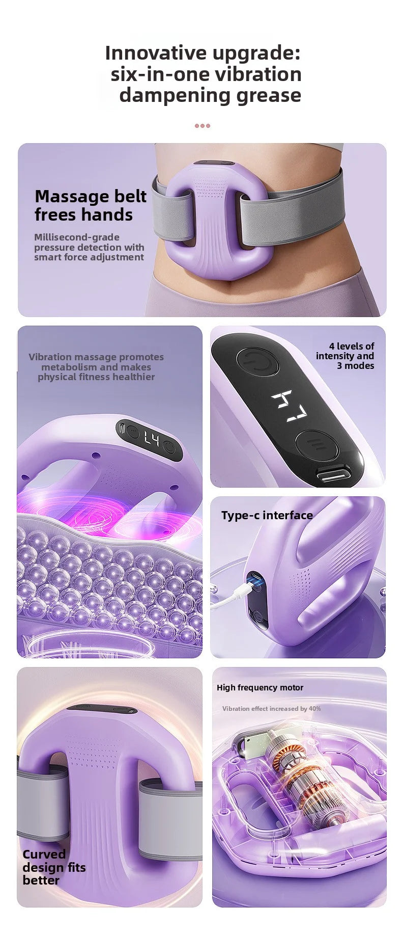 Lazy person's fascia ring fat-burning machine for belly, waist and leg slimming and body beautifying, fat-burning massage device