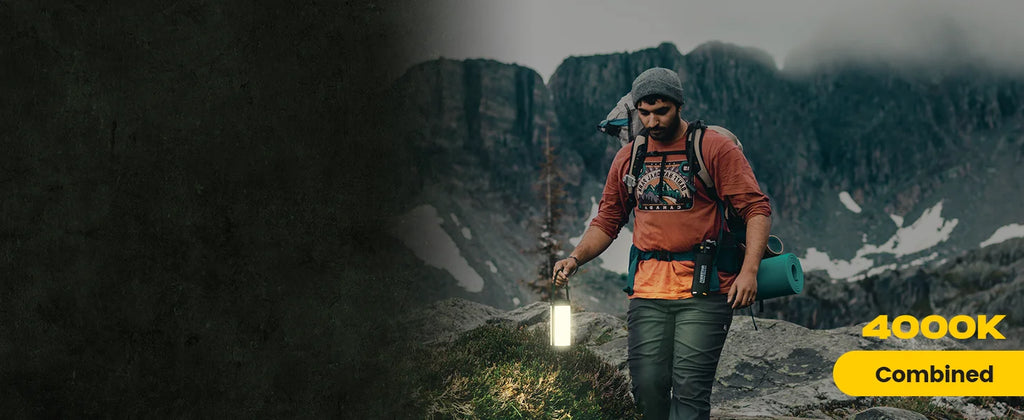 IP68 Waterproof Outdoor Led Camping Lights Lanterns Rechargeable 5000mAh Survival 1200LM Hiking Survival Camping Lights Lanterns