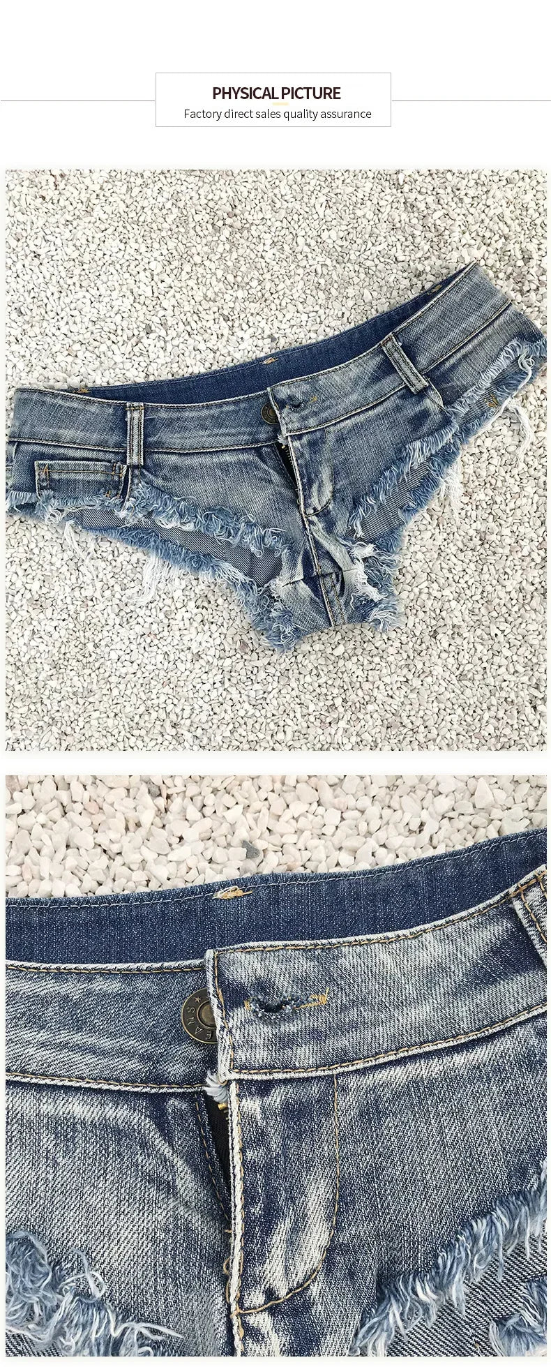 New Sexy Summer Denim Shorts Hot Pants Women's Low Rise Stretch Mini Denim Shorts Beach Party Clubwear