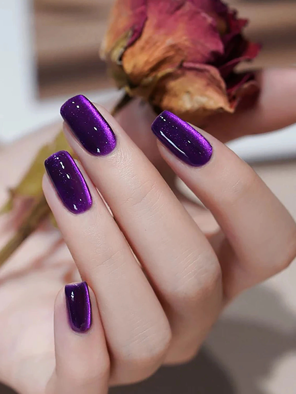1-24pcs TC Autumn And Winter Sweet Bright Gold Wealth Gold Cat Eye Gel Nail Polish Versatile And Elegant Nail Art Nail Supplies