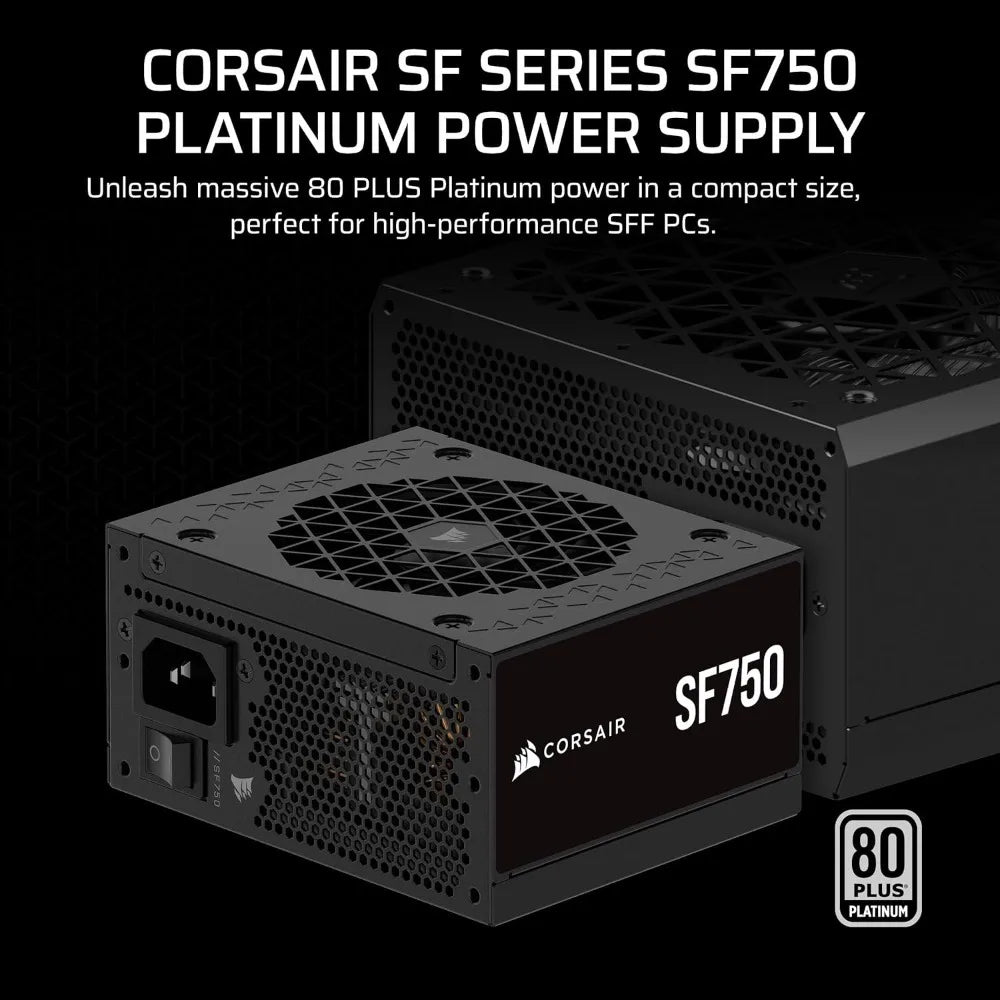 Fully Modular SFX Low Noise 80 Plus Platinum Power Supply ATX 3.1 Compliant PCIe 5.1 Ready Small Form Factor with SFX-to-ATX