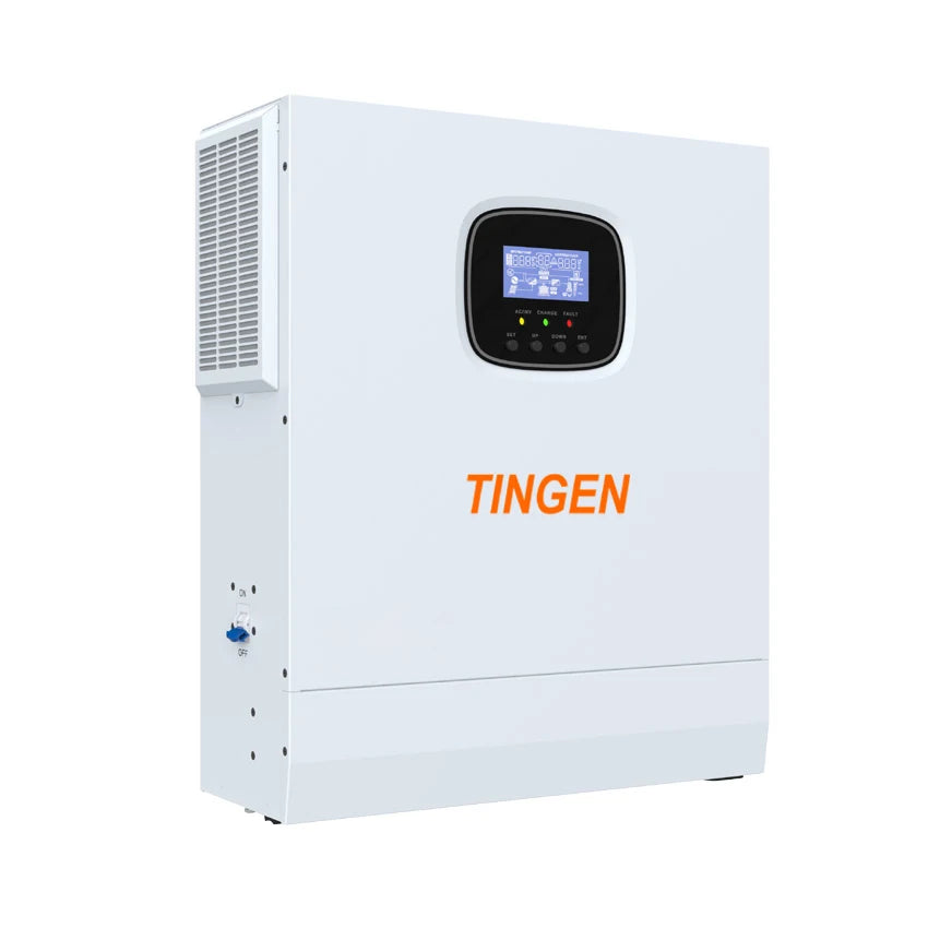 5000W 5KW Hybrid Solar Inverter Off Grid 48V DC to 110V 120V 220V AC Output with 80A MPPT Solar Charger Max 500V PV  HSI5000U