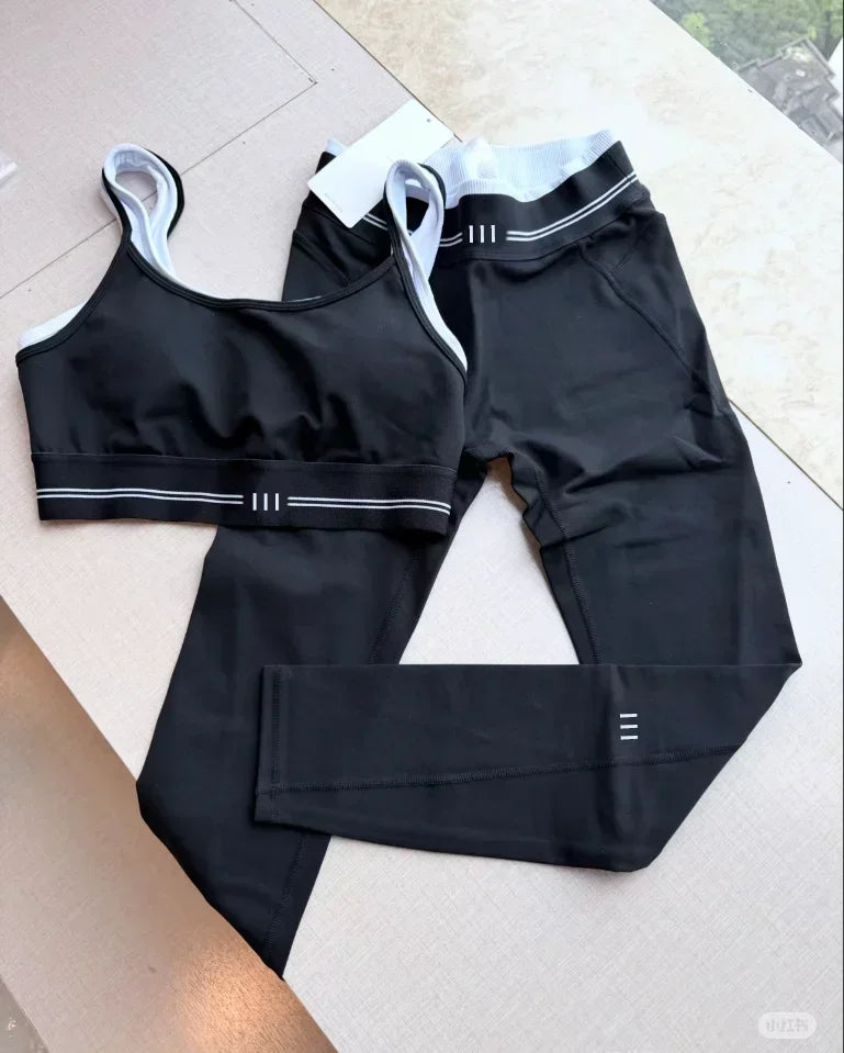 2026 Women's Tank Top and Pants Comfortable, Versatile, Breathable Yoga Fitness Running Set Two Piece Set