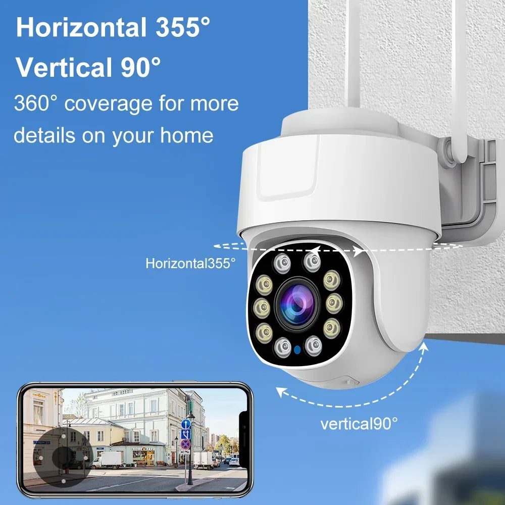 Tuya Smart Life 5MP Outdoor Waterproof Home Security Auto Tracking AI Human Detection Camera WIFI Network Surveillance Camera