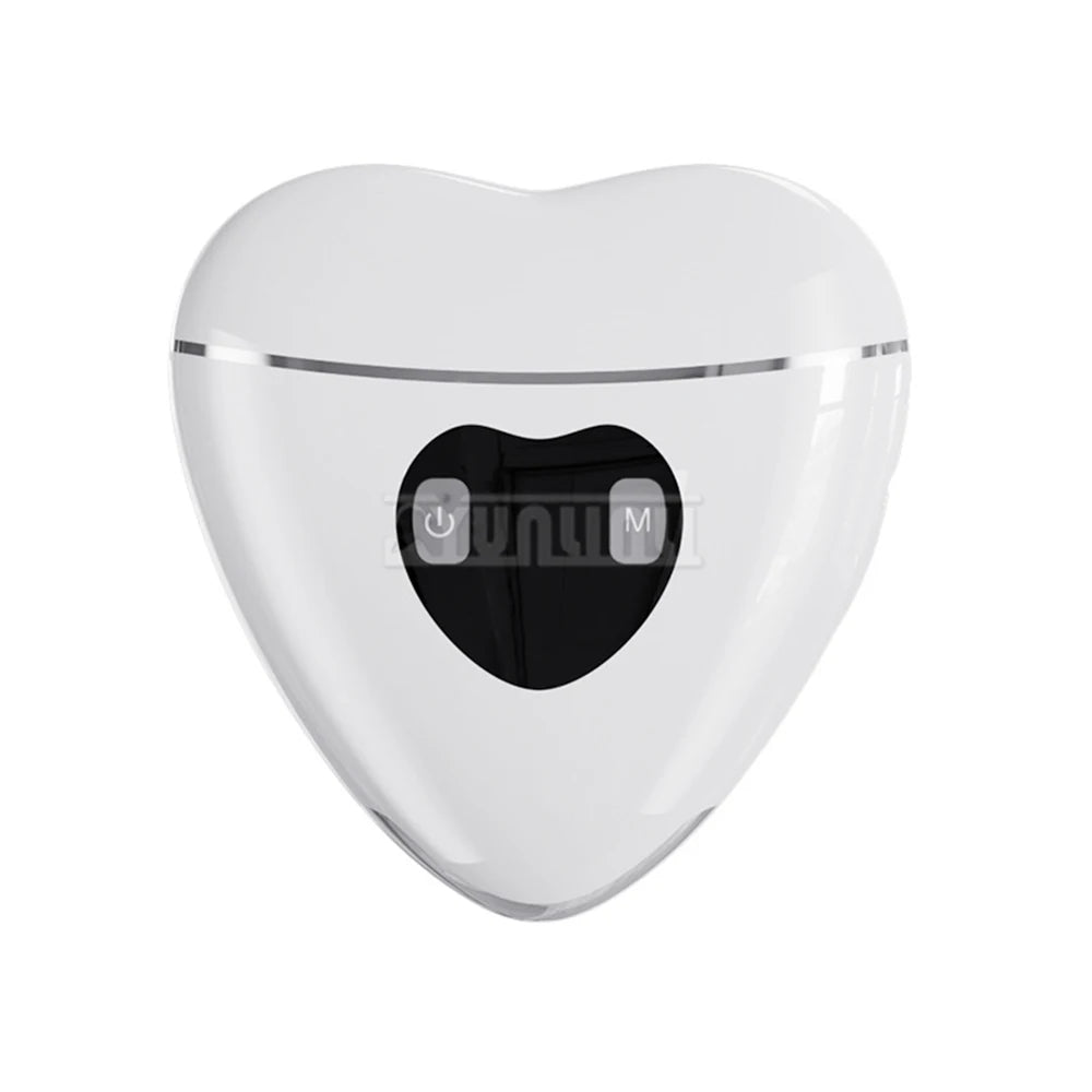 Bianstone Gua Sha Instrument with EMS Micro-current acupuncture point massage around the eyes and bags