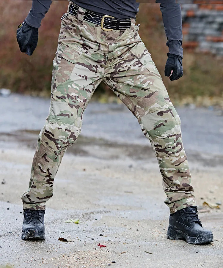 Tactical Cargo Pants Men Combat Trousers Cargo Pants Multiple Pockets Working Hiking Casual Men's Trousers Plus Size 6XL