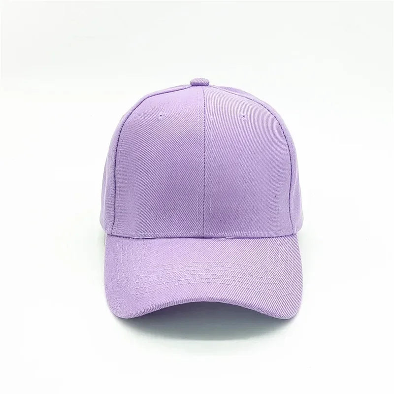 Adult solid acrylic baseball cap Curved visor hats Men women casual plain trucker cap Adjustable sun hats casquette  Dad hats
