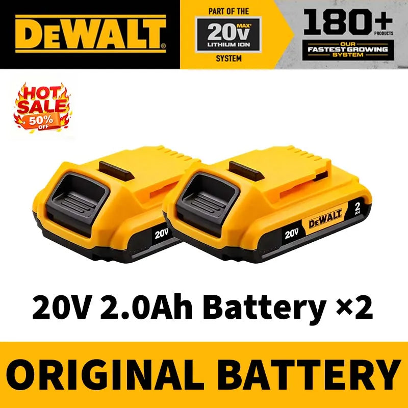 100% Genuine DEWALT 20V Max 2/5/6/9Ah Battery Charger Combo Li-Ion XR Series for Power Tools Battery DCB200,DCB202,DCB205,DCB206