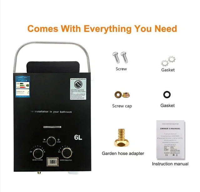 Compact Portable Outdoor Hot Water Heater Mobile Water Heating Equipment For Camping RV Travel Outdoor Shower Supply