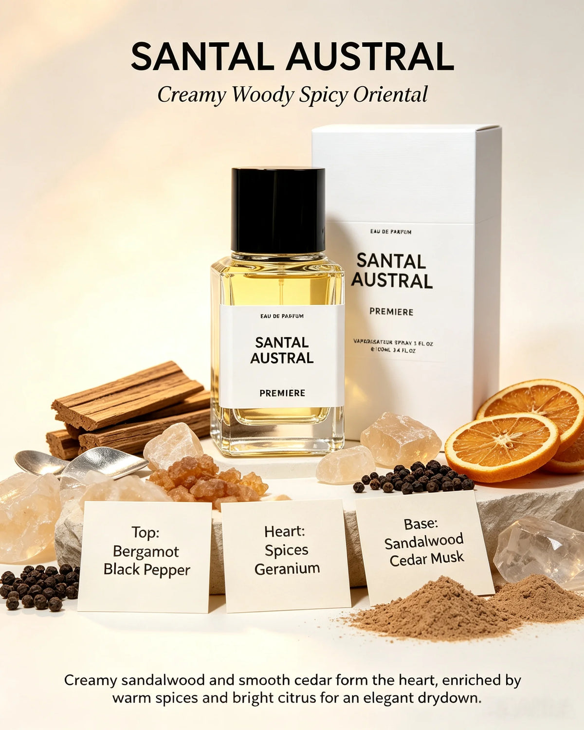 Premium Unisex Eau de Parfum | Timeless Long-Lasting Scent, Refined Fruity Floral Woody Fragrance for Him & Her