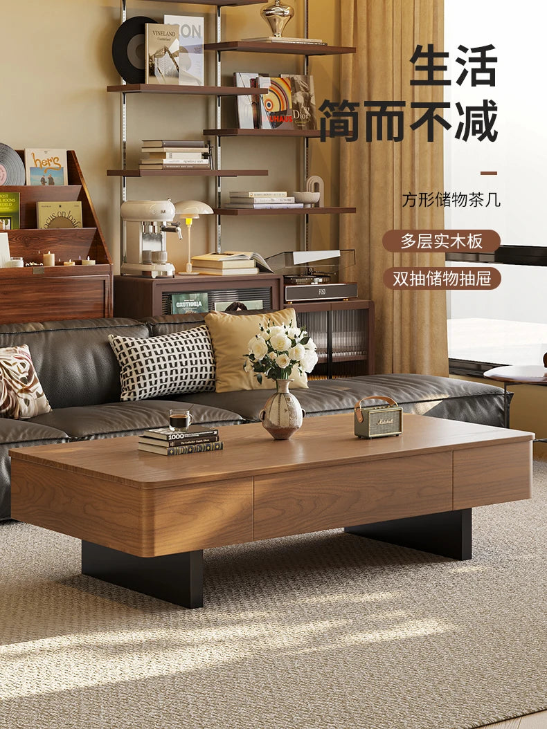 Modern Luxury Coffee Table Aesthetic Minimalist Trendy Coffee Tables Design Storage Mesa De Centro Sala Living Room Furniture