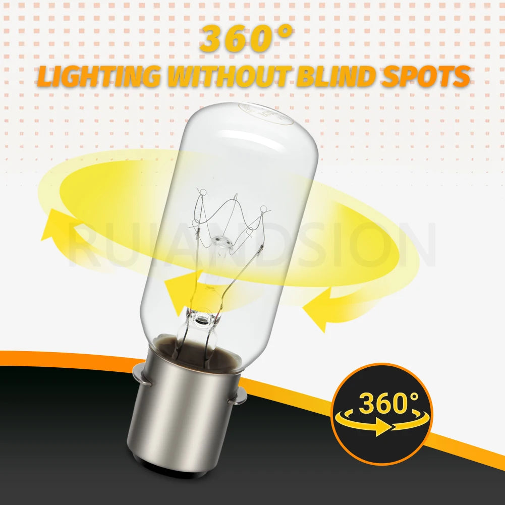 P28S 60W 24V Warm White Marine Bulb for Boat Yacht Lighting 220V Ship Grade Incandescent Bulb Durable Cabin Ceiling Light 2Pcs