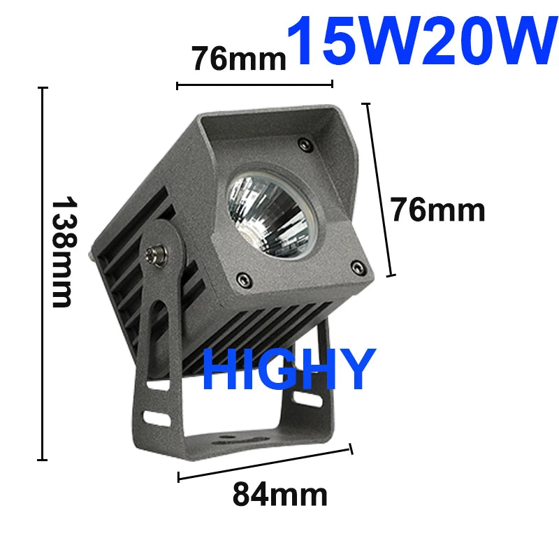New COB LED Floodlight Outdoor Waterproof IP65 Outdoor LED Spotlight 10W 20W 30W Outdoor Landscape Lighting Exterior Wall Lighti