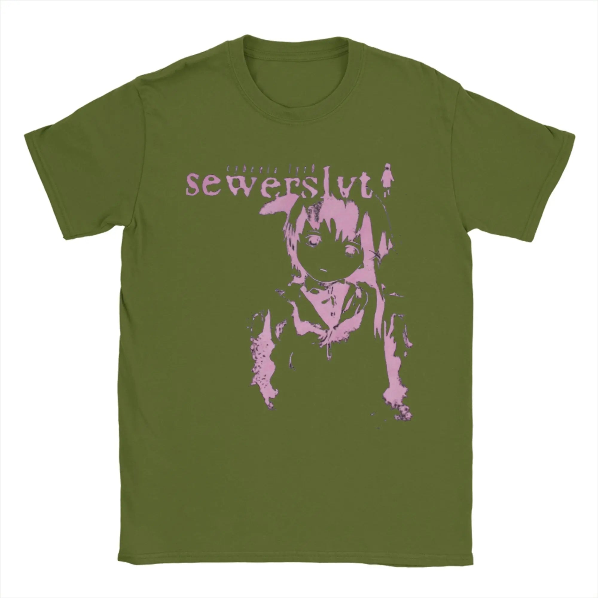Vintage Sewerslvt Schizofrenia SPECIAL  FOR SEWERSLVT LOVERS T-Shirt for Men Crew Neck Pure Cotton T Shirt Tee Shirt Clothing