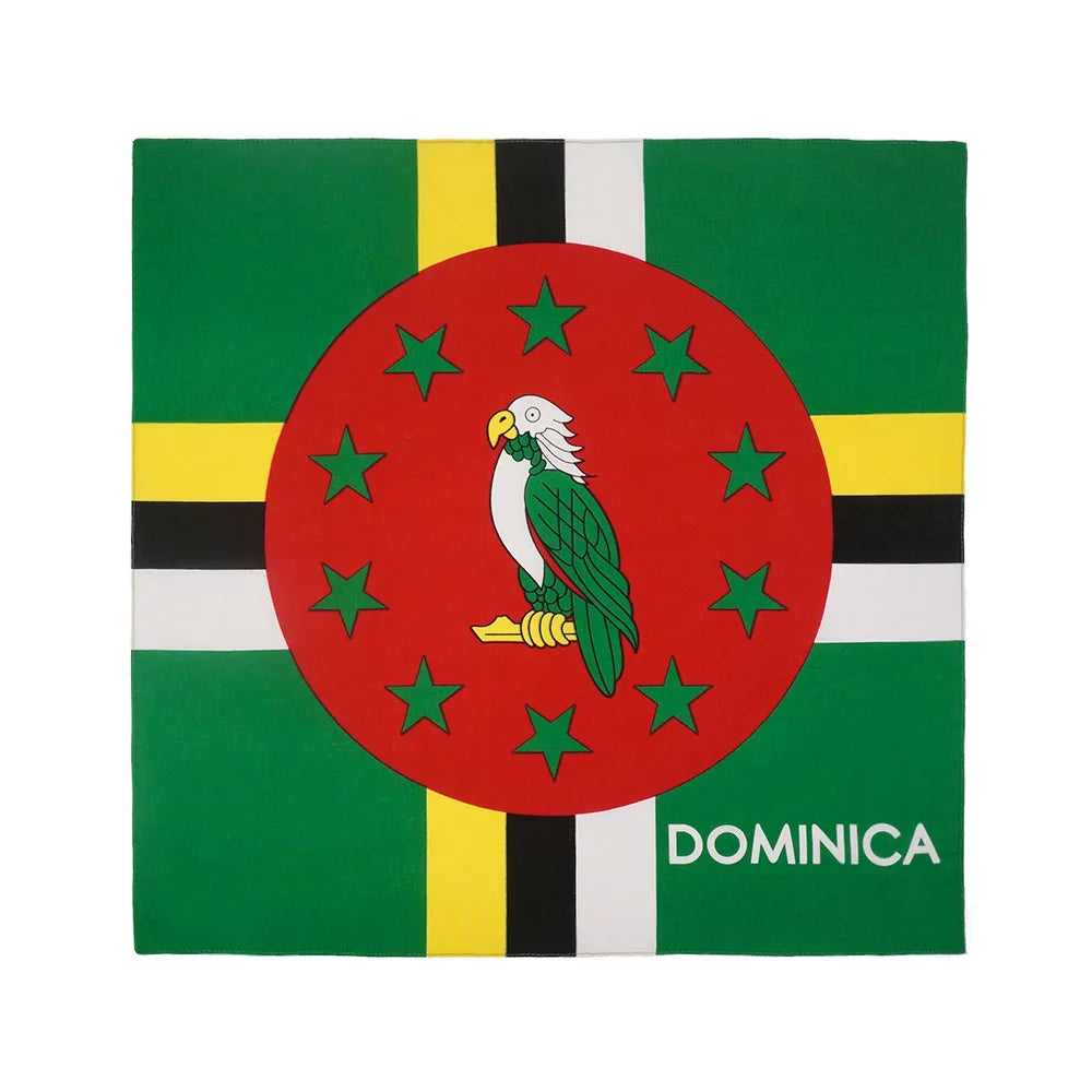 Caribbean National Flag Design Bandana 100% Cotton Running Headband Haiti/Jamaica/Guyana/Dominican Flag Scarf Hip Hop Head-wrap