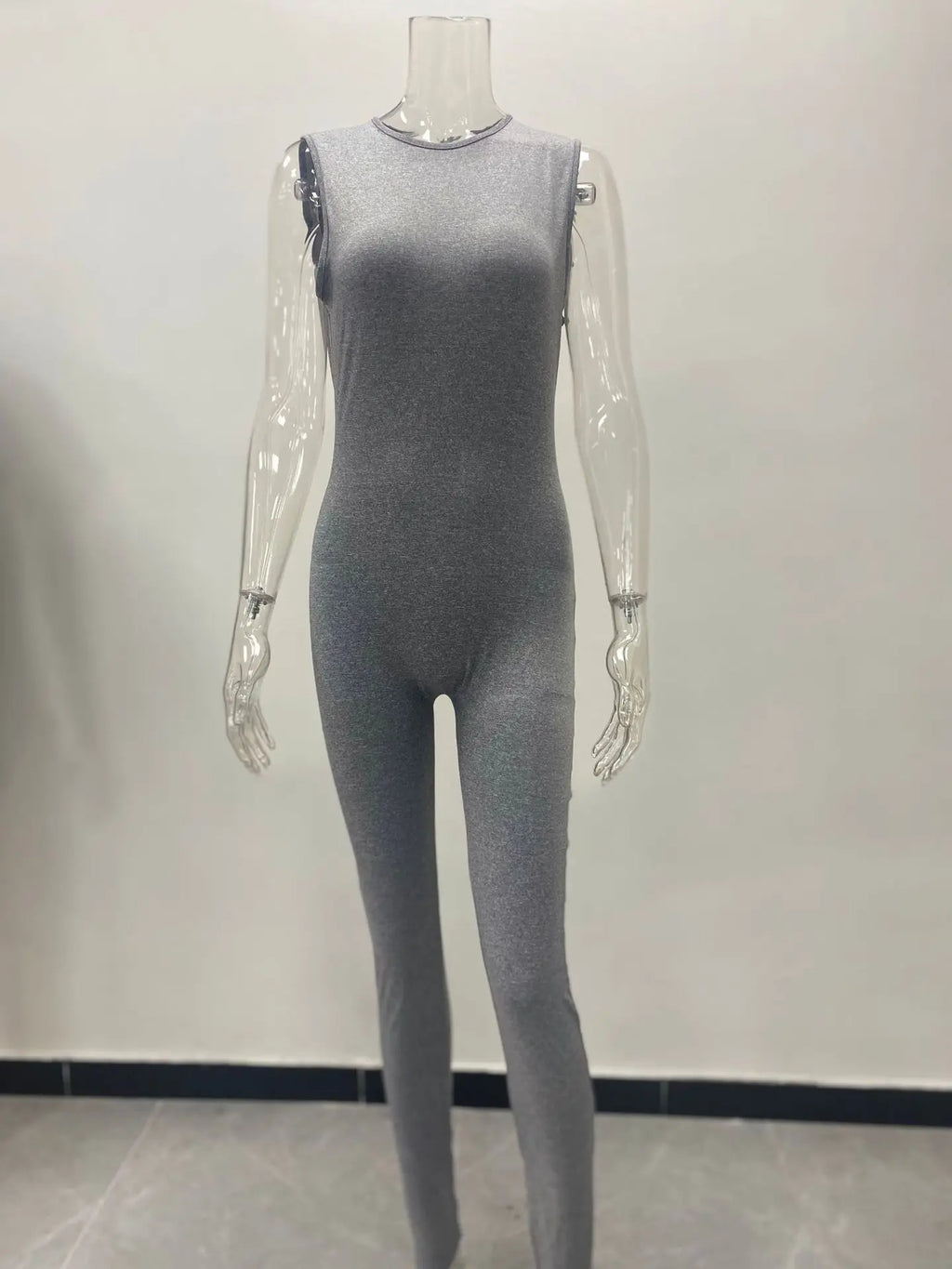 Pencil Jumpsuit for Women Full Seasons Casual Fitness Sporty Playsuit Sleeveless Slim Activewear All In One Jumpsuit Clothing