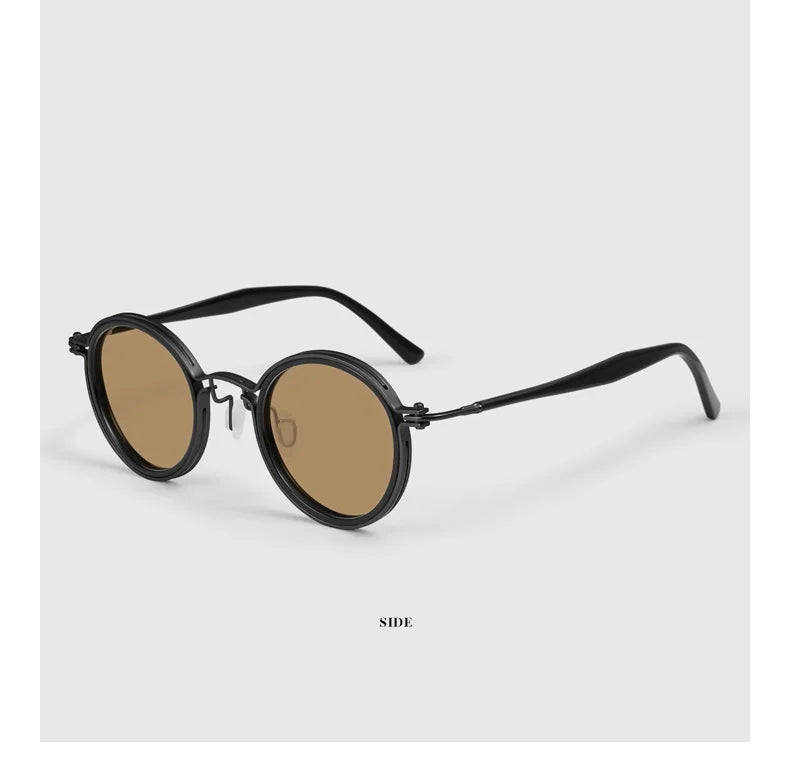 Polarized Sunglasses Men UV400 Protective Driving Spectacles Handmade Titanium Acetate Sun Glasses Photochromic Outdoor Eyewear