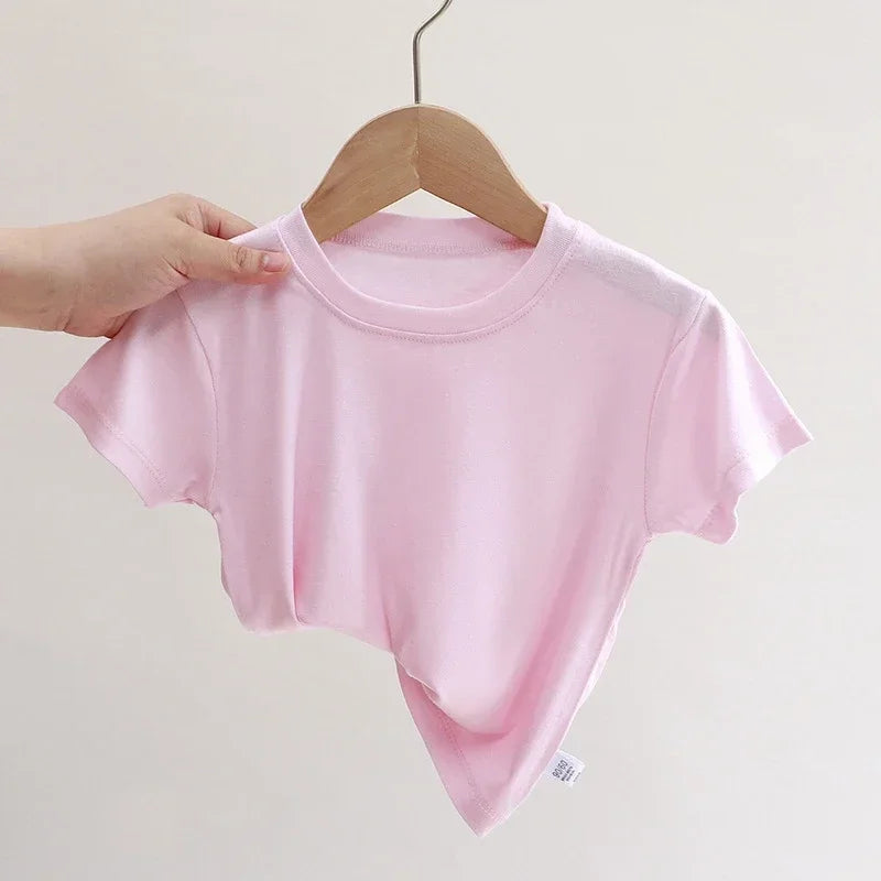 Kids’ Short-Sleeve Cotton-Blend T-Shirt