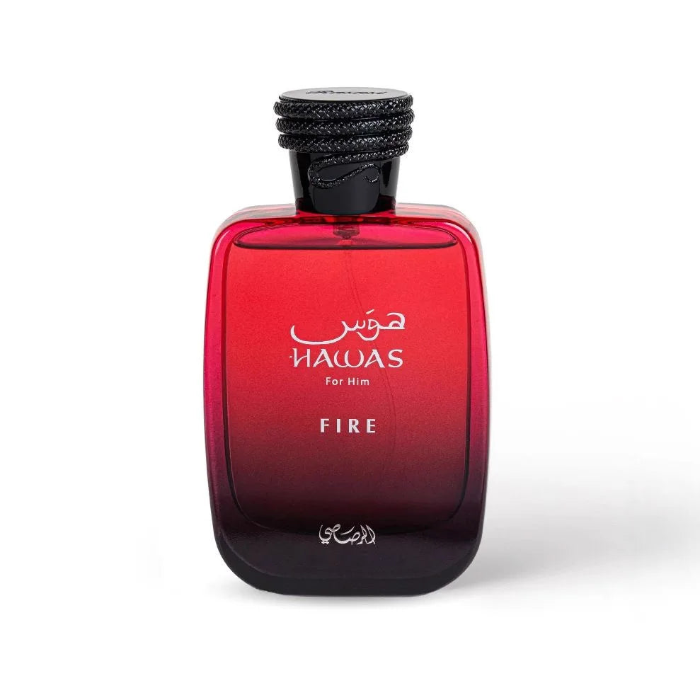 Hawas Fire Eau De Parfum Spray 100ml (3.4oz) - Bold and Long-Lasting Arabic Perfume with Fiery Essenc.e