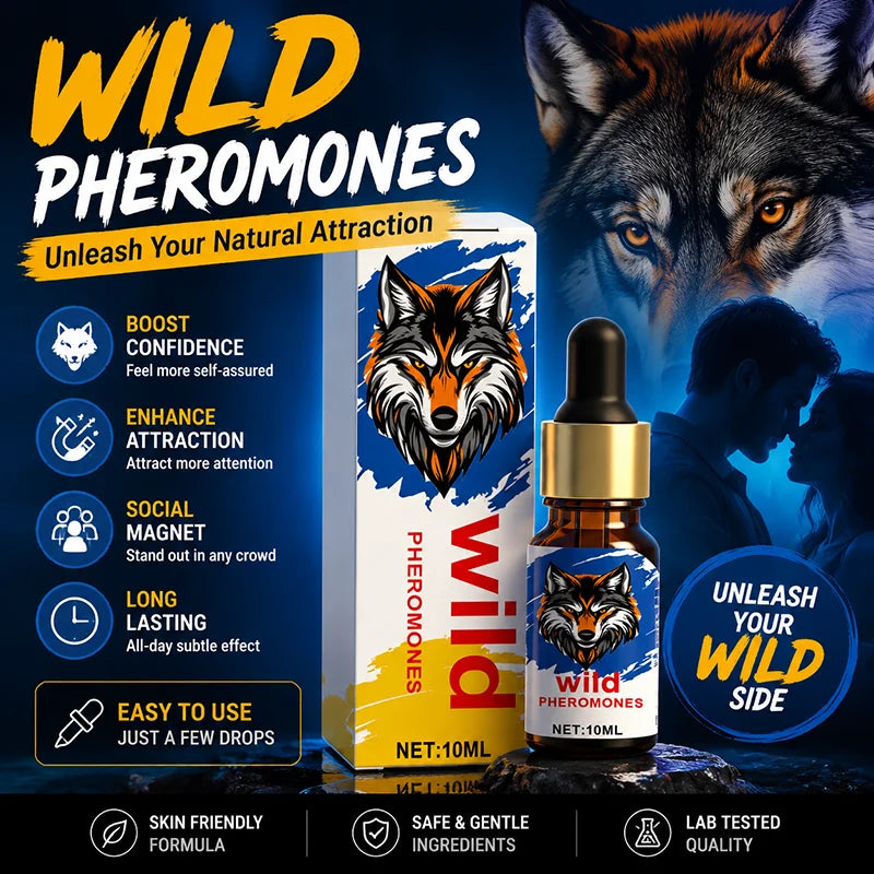 Wild Men's Fragrance Oil 10ml Long Lasting Masculine Aroma Essential Oil Portable Bottle Personal Care Gift