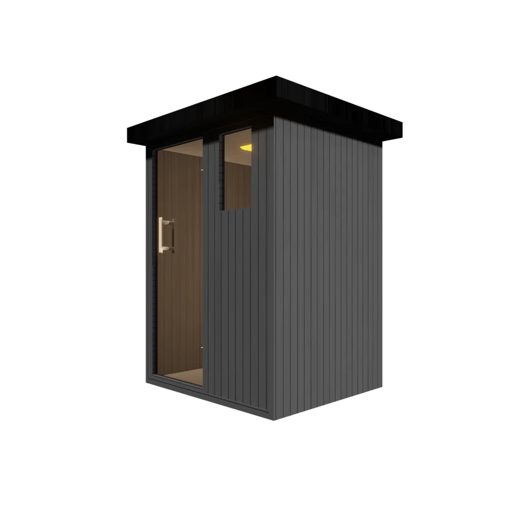 Design Solid Wood Electric Sauna Room Outdoor Smart Dry Steam for 2-6 People Control Panel Heating 5-Year Warranty Customized