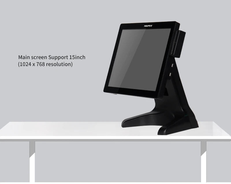 ATV&UTVHBAPOS S100 Automatic All-in-One Point of Sale System with Cash Drawer, Touch Screen Cash Register for Restaurant